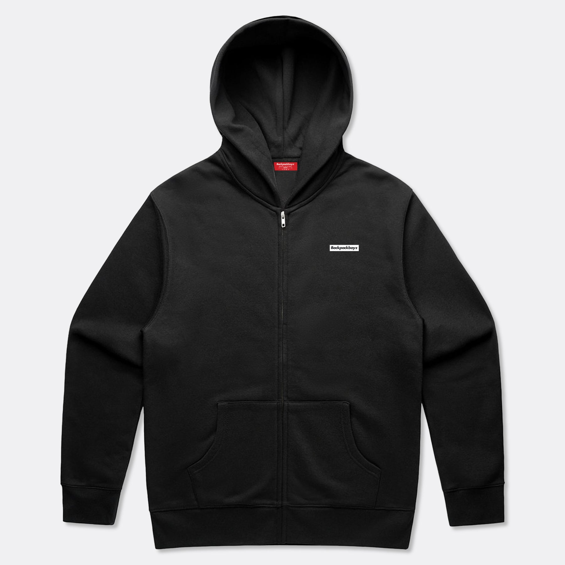 Box Logo Core Zip Hoodie Black – Backpack Boyz Shop