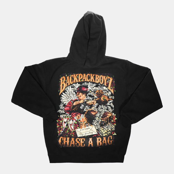 Backpack Boyz X Chase A Bag Cupid Hoodie Black – Backpack Boyz Shop